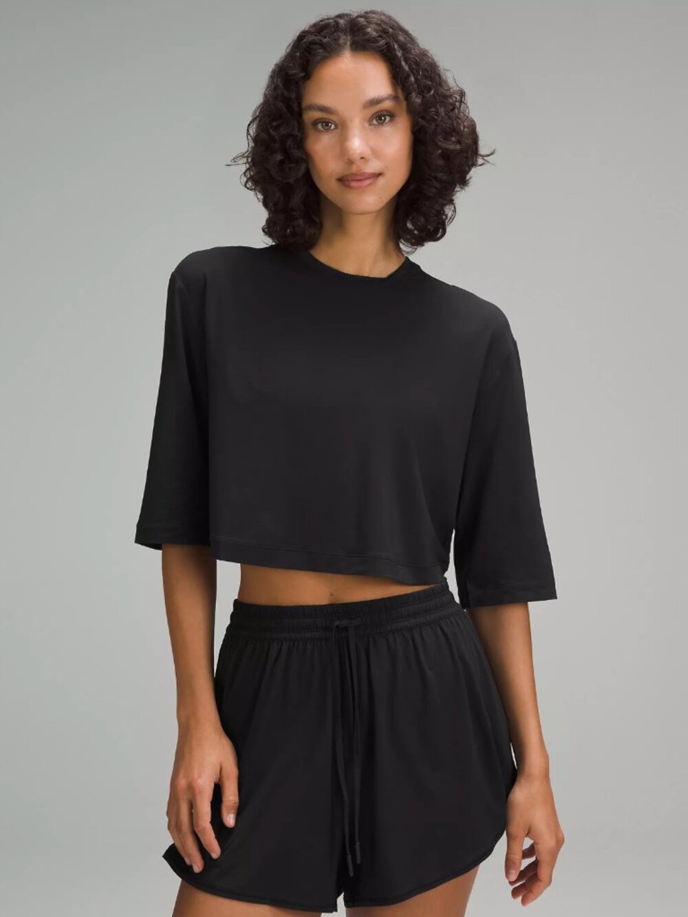 lululemon Modal Relaxed-Fit Cropped Short-Sleeve Shirt